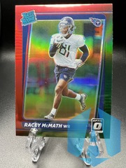 2021 Panini Donruss Optic RACEY McMATH #P-316 Rated Rookie Red Green Titans